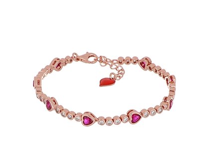 Stříbrný náramek Cuori Milano Roller Love