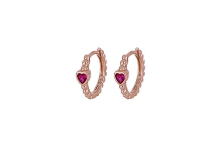 Stříbrné náušnice Cuori Milano Cercami