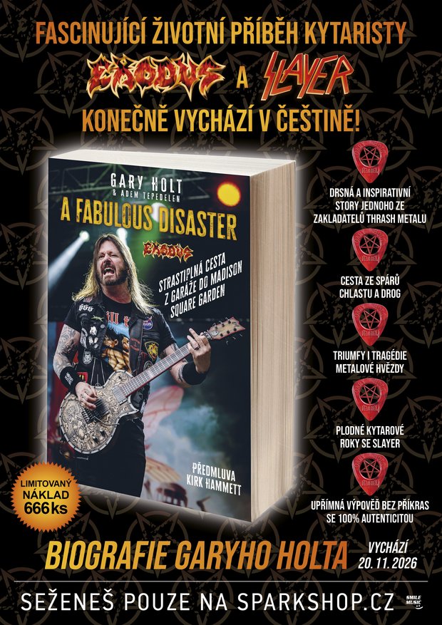Kniha Gary Holt – A Fabulous Disaster, biografie kytaristy Exodus a Slayer