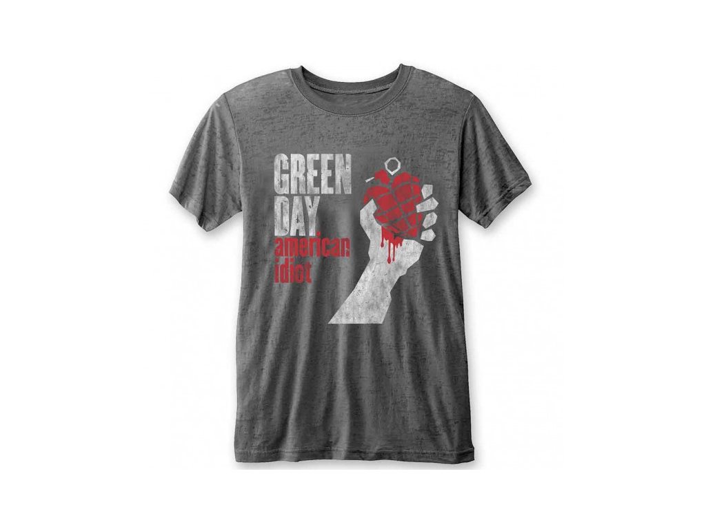 GREEN DAY - AMERICAN IDIOT VINTAGE (BURNOUT) - TRIKO