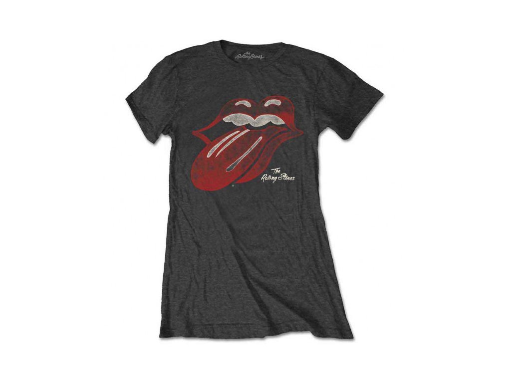 ROLLING STONES - VINTAGE TONGUE LOGO (GIRLIE) - TRIKO