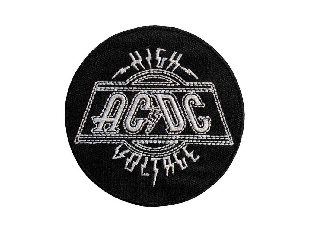 AC/DC - HIGH VOLTAGE (CIRCLE) - NÁŠIVKA