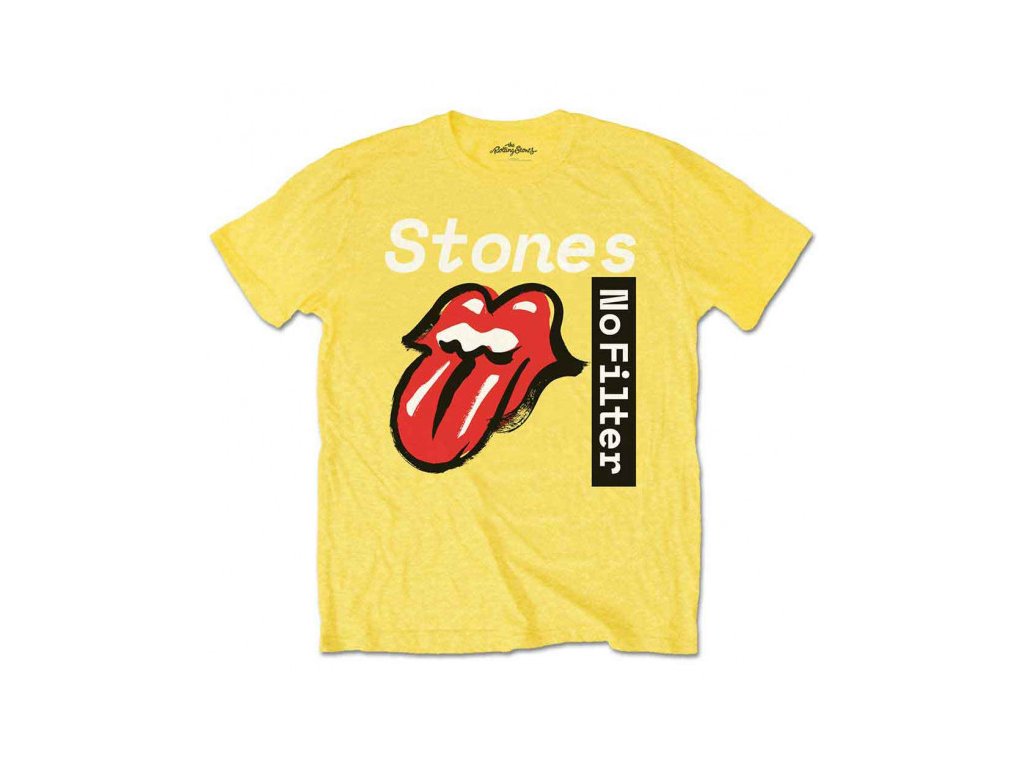 ROLLING STONES - NO FILTER TEXT (YELLOW) - TRIKO
