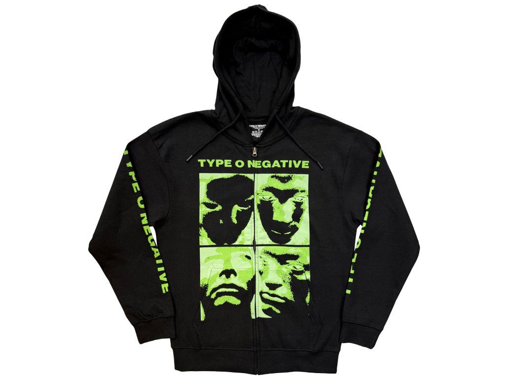 TYPE O NEGATIVE - FACES - MIKINA (Barva Černá, Velikost S)