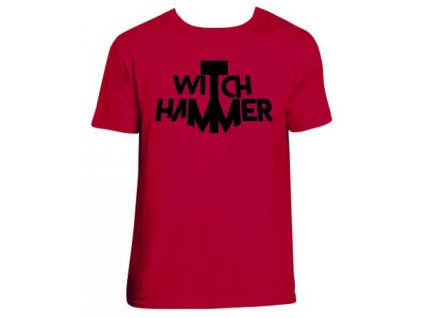 WITCH HAMMER - LOGO (ČERVENÉ) - TRIKO