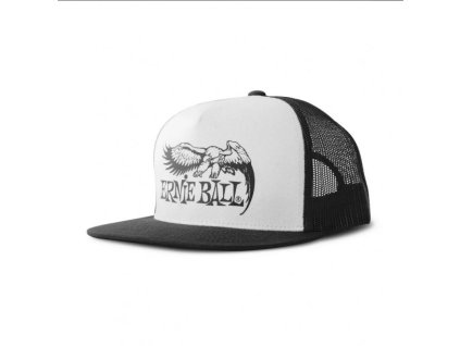 Ernie Ball čepice Trucker s logem Ernie Ball Eagle - bílá