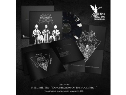 HELL MILITIA - CANONISATION OF THE FOUL SPIRIT (BLACK CLOUDY VINYL) - LP