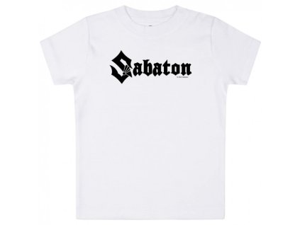 SABATON (LOGO) - Tričko pro miminka BÍLÉ
