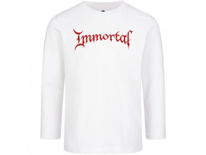 Immortal (Logo) - Kids longsleeve - white - red