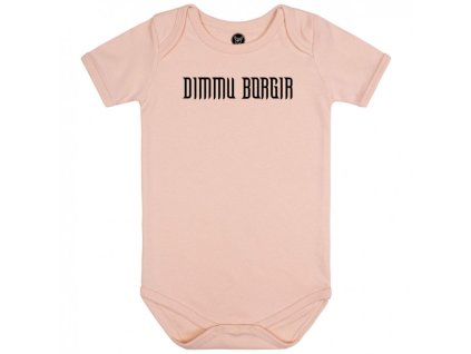 Dimmu Borgir (Logo) - Baby bodysuit - pale pink - black