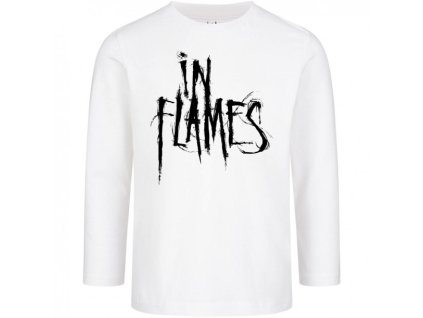 In Flames (Logo) - Kids longsleeve - white - black