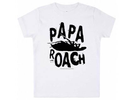 PAPA ROACH - LOGO (WHITE) - TRIČKO PRO MIMINKA