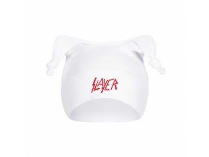 SLAYER - LOGO RED (WHITE) - ČEPICE