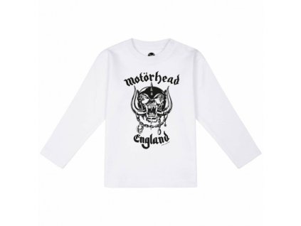 MOTÖRHEAD - ENGLAND (STENCIL) (WHITE) (LS) - TRIKO MIMINKO
