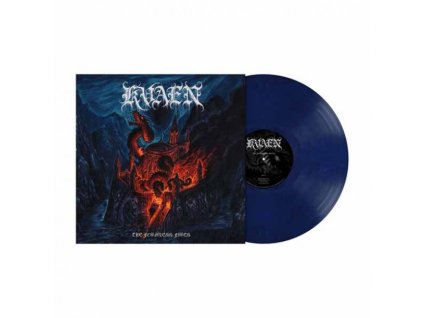 KVAEN - THE FORMLESS FIRES (DARK MIDNIGHT BLUE MARBLED VINYL) - LP