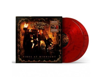 BLACKMORE&apos;S NIGHT - FIRES AT MIDNIGHT (25TH ANNIVERSARY ) (MARBLED) - 2LP