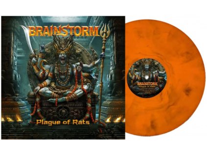 BRAINSTORM - PLAGUE OF RATS (BLACK/ORANGE MARBLE VINYL) - LP