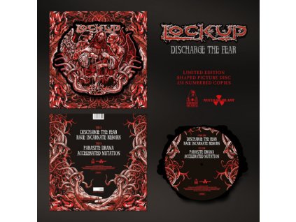 LOCK UP - DISCHARGE THE FEAR (SHAPED PICTURE DISC) - LP