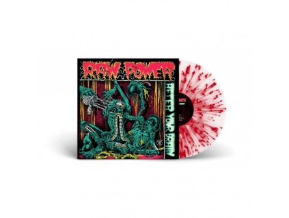 RAW POWER - AFTER YOUR BRAIN (WHITE/RED SPLATTER VINYL) - LP