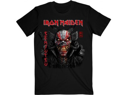 IRON MAIDEN - SENJUTSU (BACK COVER VERTICAL LOGO) - TRIKO
