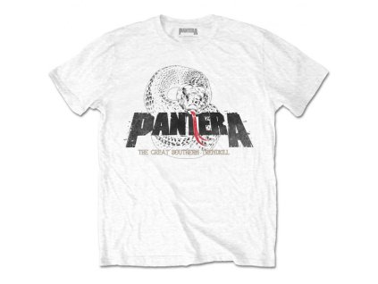PANTERA - SNAKE LOGO (WHITE) - TRIKO