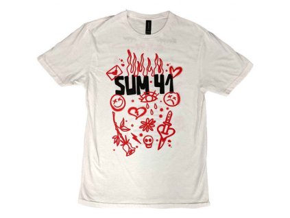 SUM 41 - SKETCHES EUROPEAN TOUR 2022 (EX-TOUR & BACK PRINT) - TRIKO