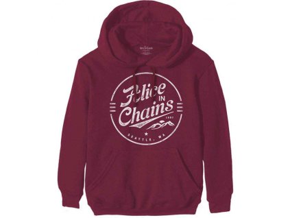 ALICE IN CHAINS - CIRCLE EMBLEM (MAROON RED) - MIKINA