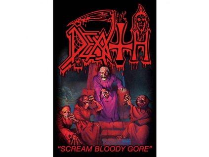 DEATH - SCREAM BLOODY GORE - TEXTILNÍ PLAKÁT