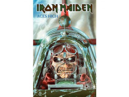 IRON MAIDEN - ACES HIGH - TEXTILNÍ PLAKÁT