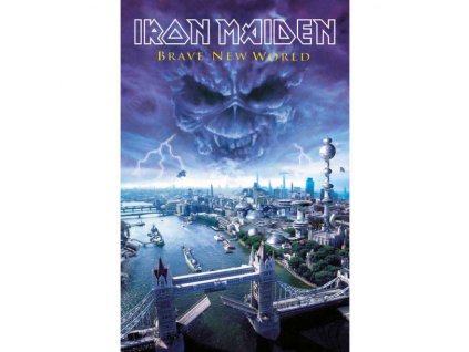 IRON MAIDEN - BRAVE NEW WORLD - TEXTILNÍ PLAKÁT