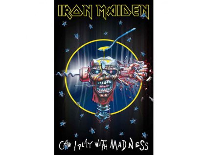 IRON MAIDEN - CAN I PLAY WITH MADNESS - TEXTILNÍ PLAKÁT