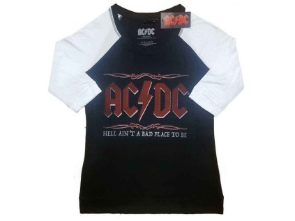 AC/DC - HELL AIN&apos;T A BAD PLACE (GIRLIE) (RAGLAN) - TRIKO