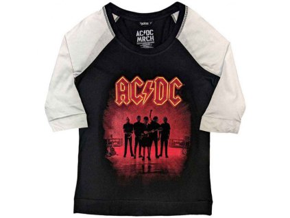 AC/DC - PWR-UP UK (BACK PRINT) (GIRLIE) (RAGLAN) - TRIKO