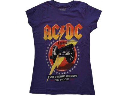 AC/DC - FOR THOSE ABOUT TO ROCK &apos;81 (GIRLIE) - TRIKO