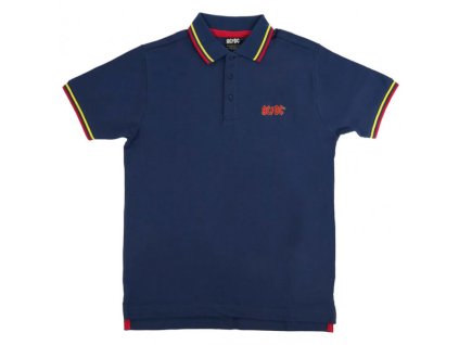 AC/DC - CLASSIC LOGO (NAVY BLUE) (POLO) - TRIKO