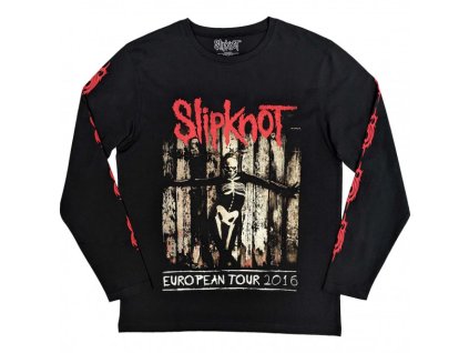 SLIPKNOT - SKELETON FLAG (BACK &amp; SLEEVE PRINT) (LS) - TRIKO