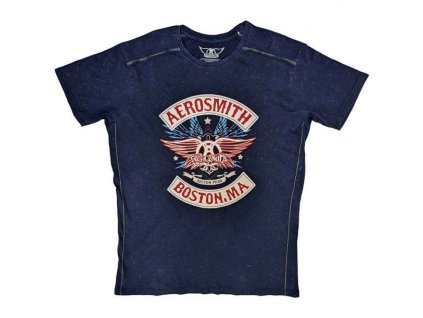 AEROSMITH - BOSTON PRIDE (WASH COLLECTION) (NAVY BLUE) - TRIKO