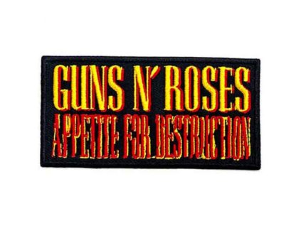 GUNS N&apos; ROSES - APPETITE FOR DESTRUCTION (LOGO) - NÁŠIVKA