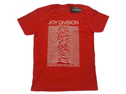 JOY DIVISION - UNKNOWN PLEASURES (WHITE ON RED) - TRIKO