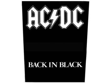AC/DC - BACK IN BLACK (BACK) - NÁŠIVKA