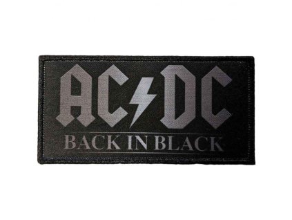 AC/DC - BACK IN BLACK (LOGO) - NÁŠIVKA