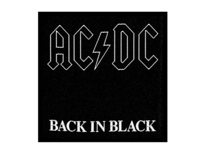 AC/DC - BACK IN BLACK - NÁŠIVKA