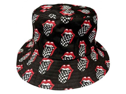 ROLLING STONES - CHECKER TONGUE PATTERN - KLOBOUK