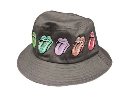 ROLLING STONES - MULTI-TONGUE PATTERN (GREY) - KLOBOUK