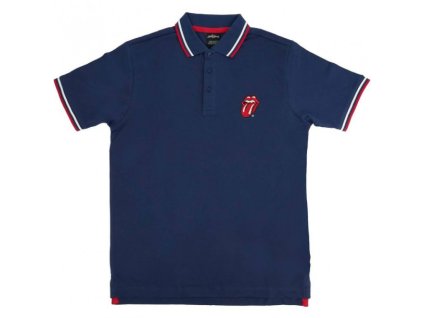 ROLLING STONES - CLASSIC TONGUE (NAVY BLUE) (POLO) - TRIKO