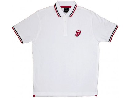 ROLLING STONES - CLASSIC TONGUE (WHITE) (POLO) - TRIKO