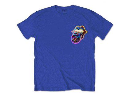 ROLLING STONES - SIXTY GRADIENT TEXT (BLUE) (BACK PRINT) - TRIKO