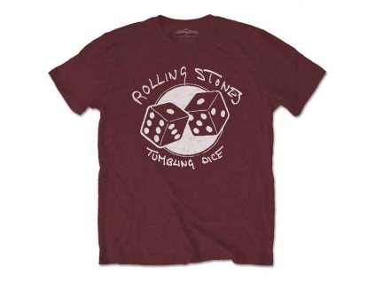 ROLLING STONES - TUMBLING DICE (MAROON RED) - TRIKO