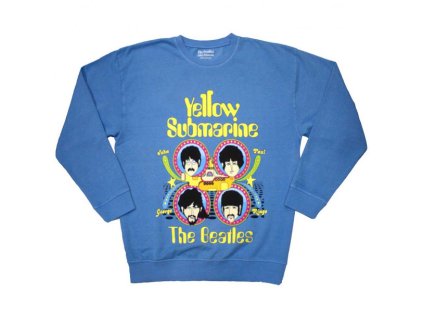BEATLES - YELLOW SUBMARINE HEADS IN CIRCLES (LS) - TRIKO