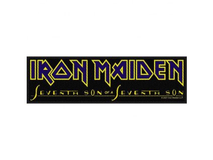 IRON MAIDEN - SEVENTH SON OF THE SEVENTH SON LOGO (SUPER STRIP) - NÁŠIVKA